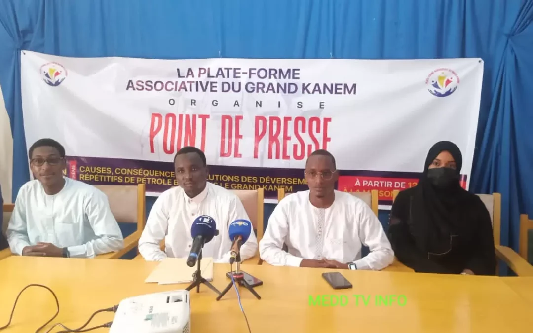 Société : la plateforme associative constate avec regret le déversement du pétrole brut dans le grand Kanem.