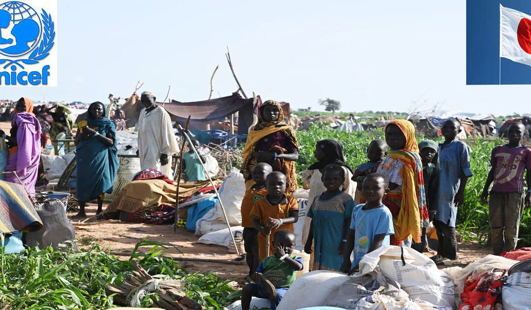 COMMUNIQUE : Le gouvernement japonais soutient l’UNICEF pour la réponse à la crise humanitaire générée par l’afflux de réfugiés soudanais dans l’est du Tchad.