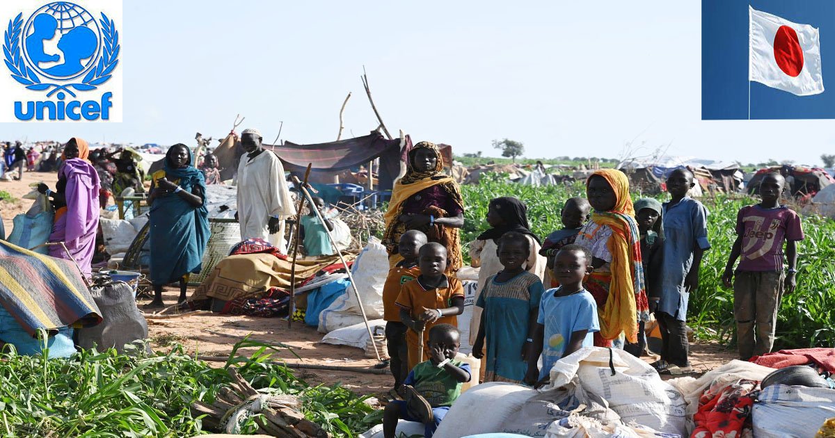 Le gouvernement japonais soutient l’UNICEF pour la réponse à la crise humanitaire générée par l’afflux de réfugiés soudanais dans l’est du Tchad.