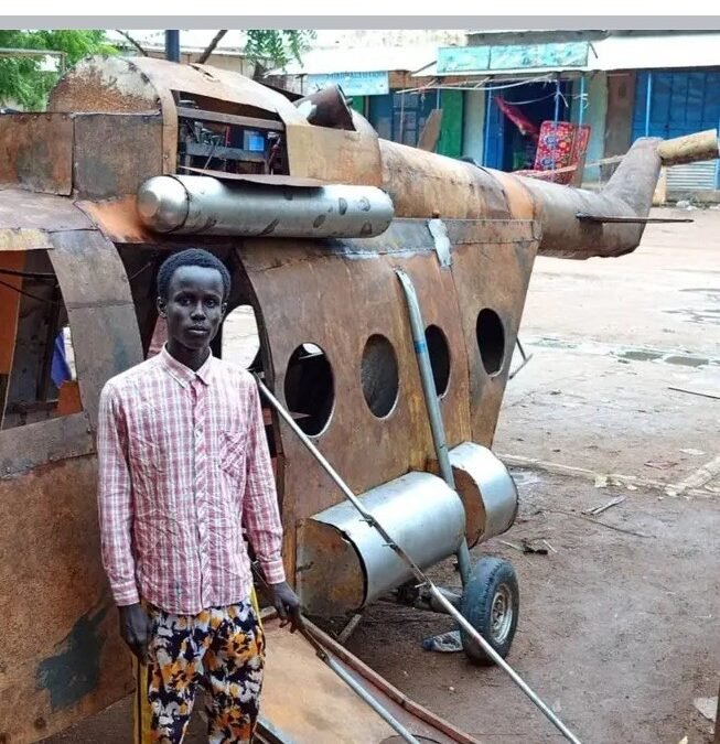 INNOVATION : jeune Mahdi Adeï, un génie en herbe à Mongo, en voie de construire son propre hélicoptère