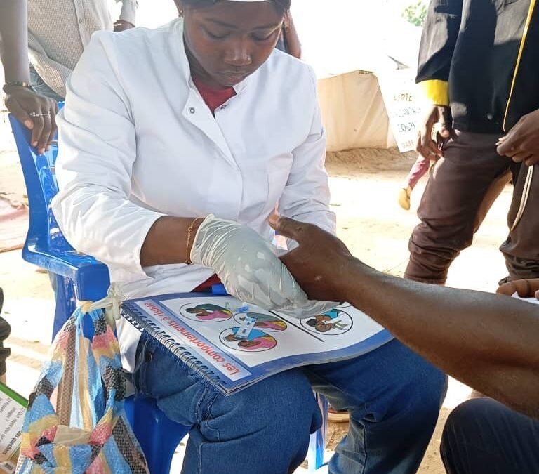 Campagne de Sensibilisation et Dépistage VIH/SIDA : Un Pas Décisif vers la Santé à la Basilique d’Habena