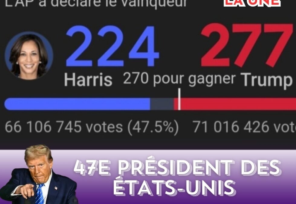 Donald Trump Remporte les Élections Américaines : Un Retour Triomphal à la Maison Blanche Face à Kamala Harris