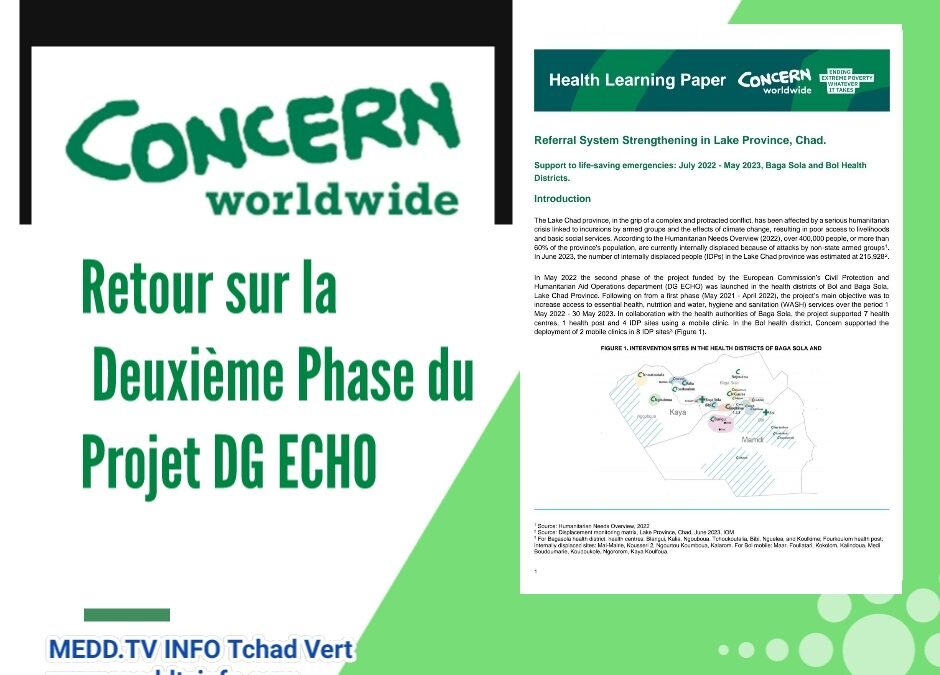 Renforcement des Services Essentiels de Santé et d’Eau dans la Région du Lac Tchad : Retour sur la Deuxième Phase du Projet DG ECHO