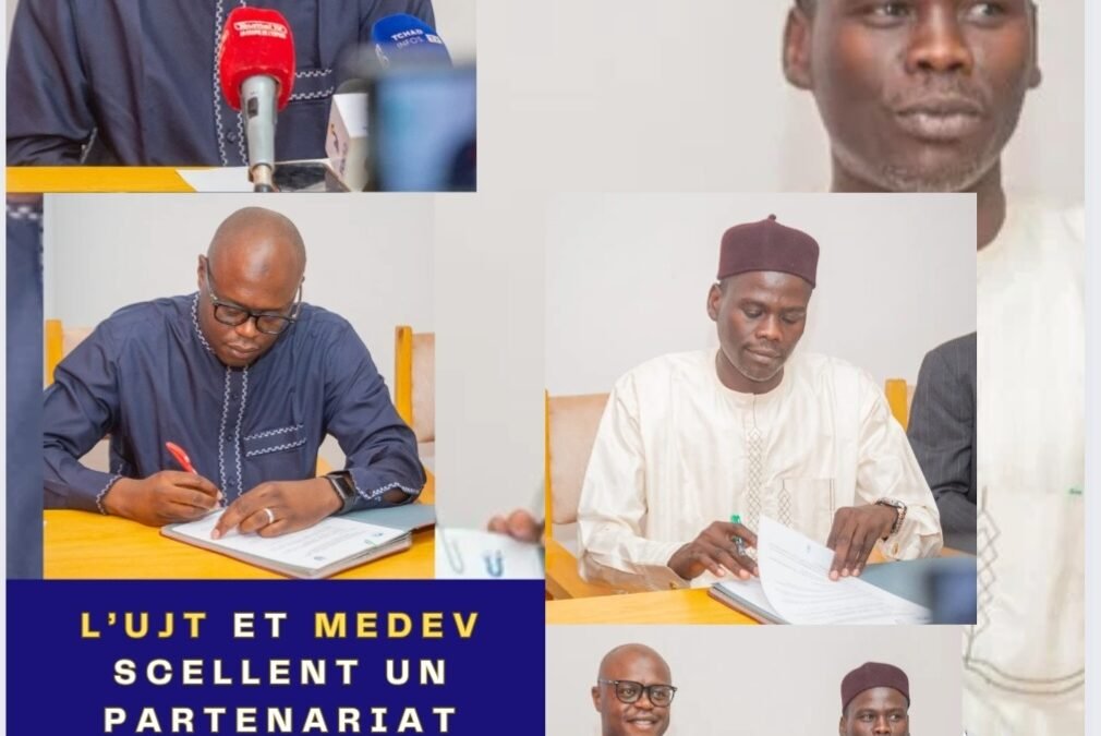 Journalisme et Développement : l’UJT et MEDEV scellent une alliance stratégique pour un média plus éthique et engagé