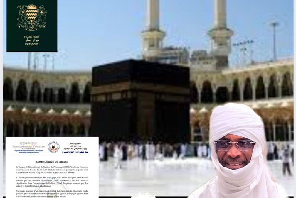 Hadj 2025 : Le Tchad Atteint Son Quota Historique de 6 500 Pèlerins dans les Délais