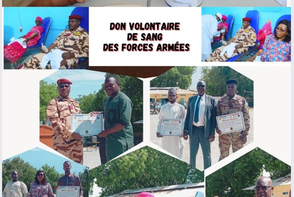 SANTÉ / DON DE SANG – N’DJAMENA – Les Forces Armées au Cœur de la Solidarité : Un Don de Sang, Un Geste pour la Vie