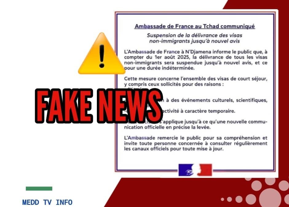 Suspension fictive des visas français au Tchad : une fausse alerte aux enjeux sérieux