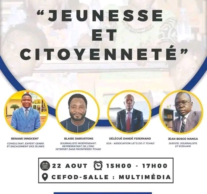 N’Djamena : La citoyenneté des jeunes au cœur d’un débat crucial