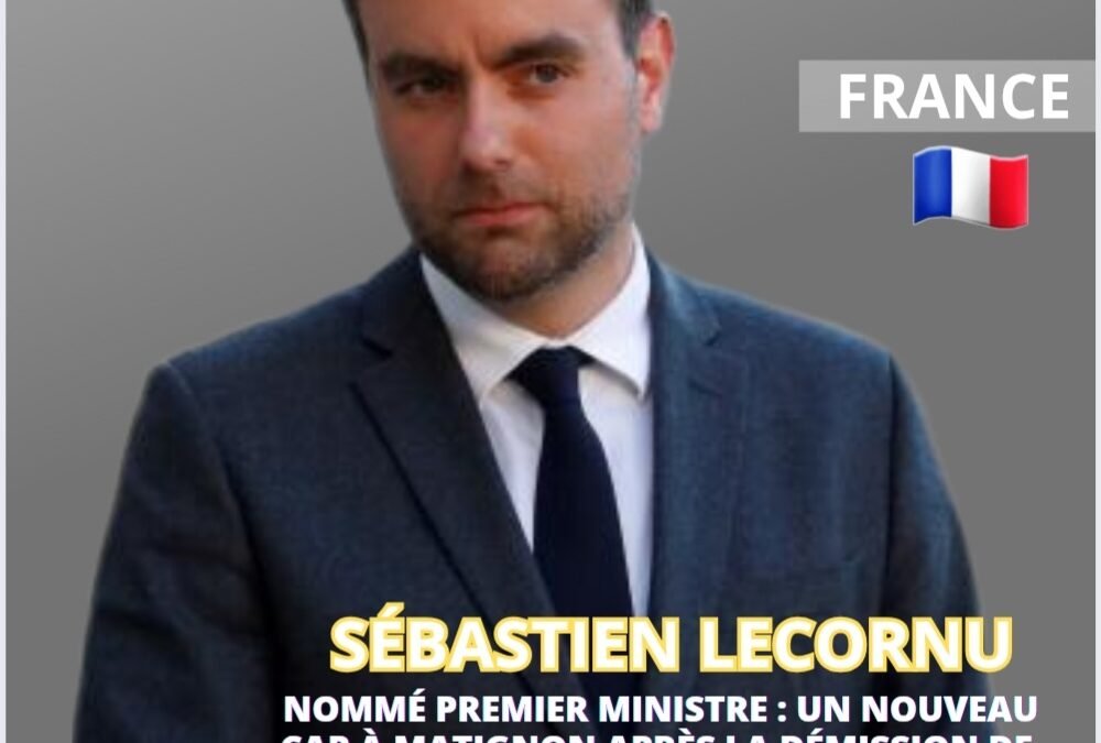 Sébastien Lecornu nommé Premier ministre : un nouveau cap à Matignon après la démission de François Bayrou