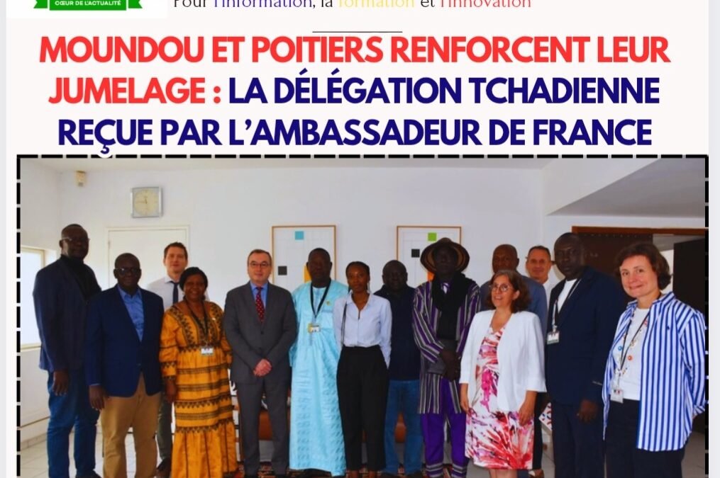 Moundou et Poitiers renforcent leur jumelage : la délégation tchadienne reçue par l’Ambassadeur de France