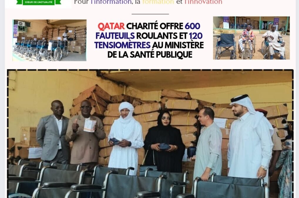 Qatar Charité offre 600 fauteuils roulants et 1200 tensiomètres au ministère de la Santé publique
