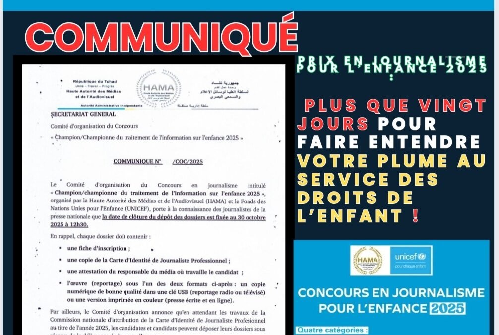 Prix en Journalisme pour l’Enfance 2025 : Plus que vingt jours pour faire entendre votre plume au service des droits de l’enfant !