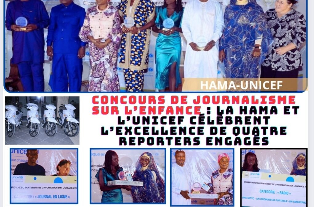 Concours de Journalisme sur l’Enfance : La HAMA et l’UNICEF célèbrent l’excellence de quatre reporters engagés