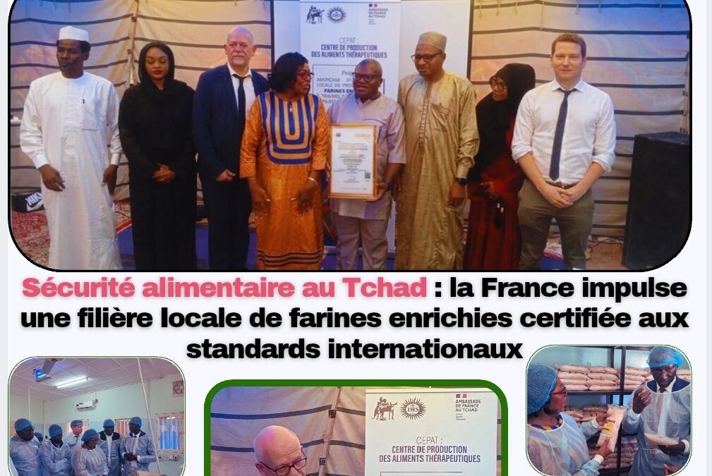 Sécurité alimentaire au Tchad : la France impulse une filière locale de farines enrichies certifiée aux standards internationaux