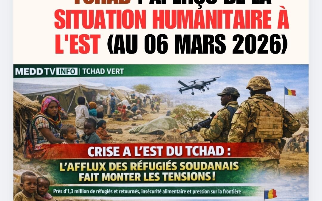 Crise Soudanaise à l’Est du Tchad : Plus d’1,3 Million de Personnes en Situation Critique