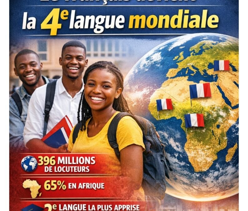 DERNIÈRE MINUTE | FRANCOPHONIE EN PLEINE EXPANSION :Le français devient la quatrième langue la plus parlée au monde