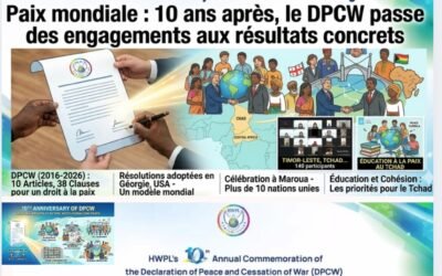 Paix mondiale : 10 ans après, le DPCW passe des engagements aux résultats concrets
