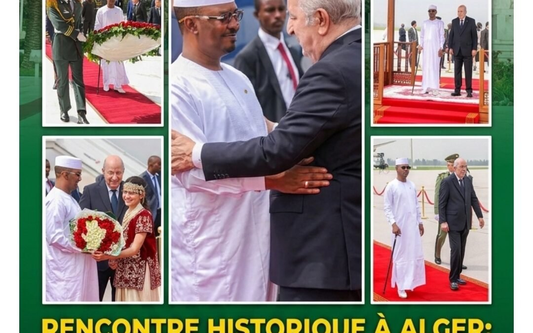 Tchad-Algérie : Mahamat Idriss Déby Itno accueilli en grande pompe à Alger pour une visite d’État stratégique