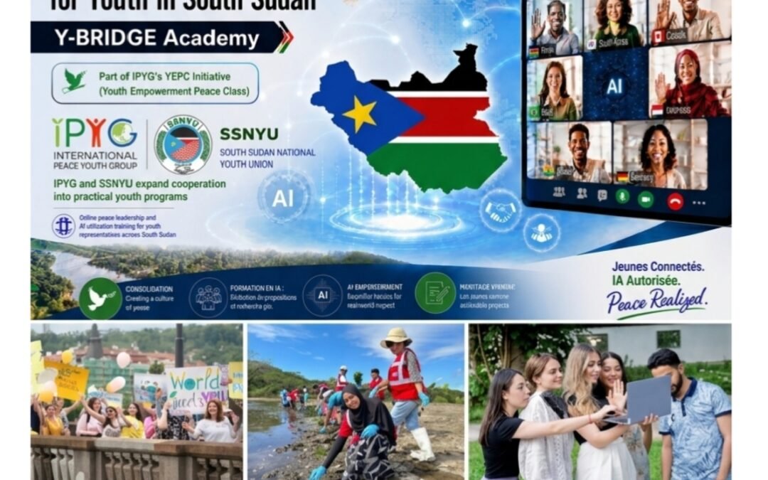 Jeunesse, IA et paix : l’IPYG et la SSNYU forment une nouvelle génération d’acteurs du changement au Soudan du Sud