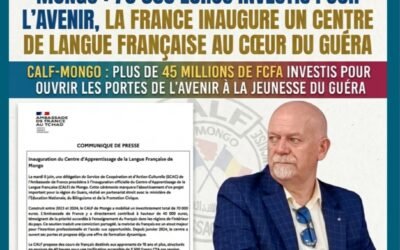 Communiqué-CALF : 70 000 euros investis pour l’avenir, la France inaugure un centre de langue française au cœur du Guéra.