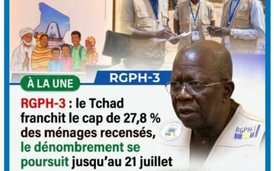 RGPH-3 : le Tchad franchit le cap de 27,8 % des ménages recensés, le dénombrement se poursuit jusqu&rsquo;au 21 juillet