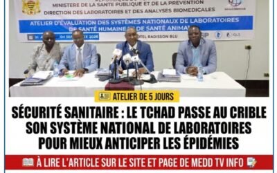 SÉCURITÉ SANITAIRE : LE TCHAD PASSE AU CRIBLE SON SYSTÈME NATIONAL DE LABORATOIRES POUR MIEUX ANTICIPER LES ÉPIDÉMIES