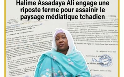 HAMA : Halime Assadaya Ali engage une riposte ferme pour assainir le paysage médiatique tchadien