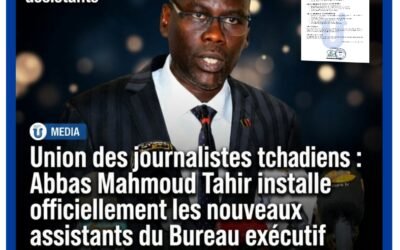 Union des journalistes tchadiens : Abbas Mahmoud Tahir installe officiellement les nouveaux assistants du Bureau exécutif