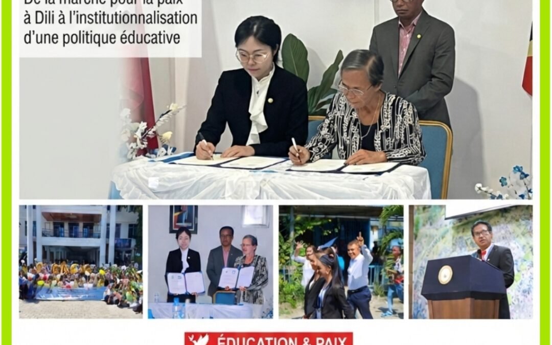 ÉDUCATION ET PAIX : LE TIMOR-LESTE ACCÉLÈRE L’INTÉGRATION DE L’ÉDUCATION À LA PAIX DANS SON SYSTÈME SCOLAIRE