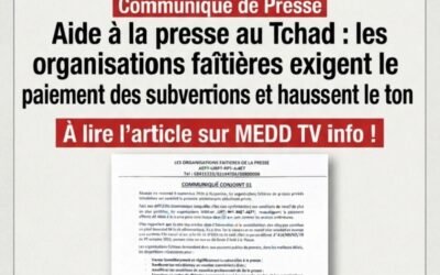 Aide à la presse au Tchad : les organisations faîtières exigent le paiement des subventions et haussent le ton