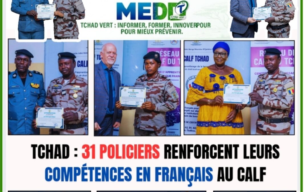 Tchad : 31 policiers renforcent leurs compétences en français au CALF