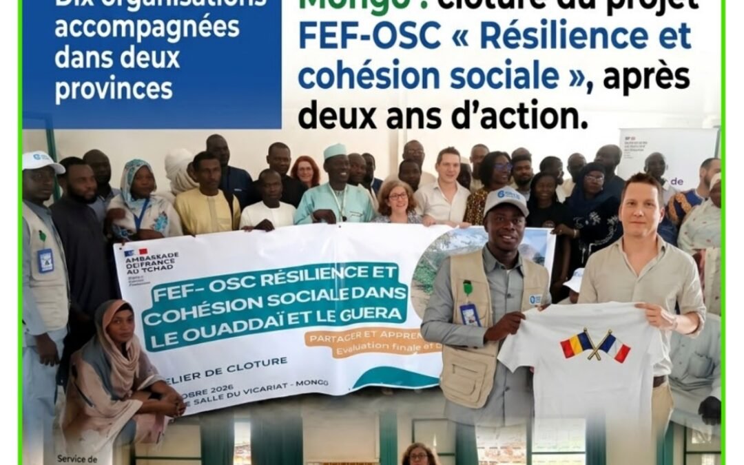 Mongo : après deux ans d’action, dix organisations de la société civile appelées à pérenniser leurs acquis