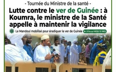 Lutte contre le ver de Guinée : à Koumra, le ministre de la Santé appelle à maintenir la vigilance