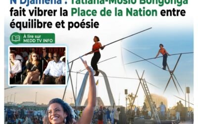 N’Djamena : Tatiana-Mosio Bongonga fait vibrer la Place de la Nation entre équilibre et poésie