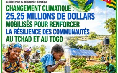 CLIMAT : 25,25 MILLIONS DE DOLLARS MOBILISÉS POUR RENFORCER LA RÉSILIENCE DES COMMUNAUTÉS AU TCHAD ET AU TOGO